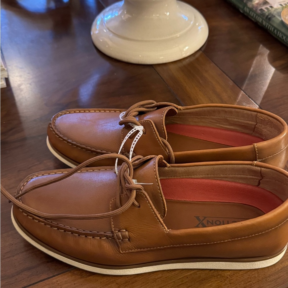 Brown Leather Boat Shoes